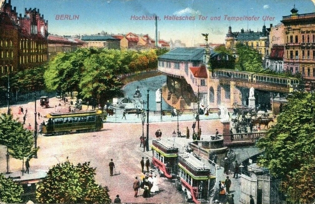 Hoсhbahn, Hallesches Tor und Tempelhofer Ufer