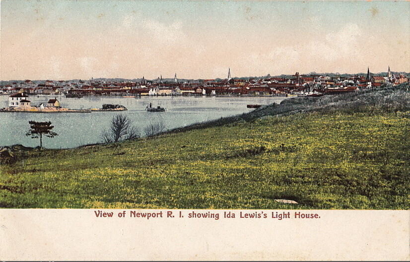 View of Newport R.I. showing Ida Lewis's Light House