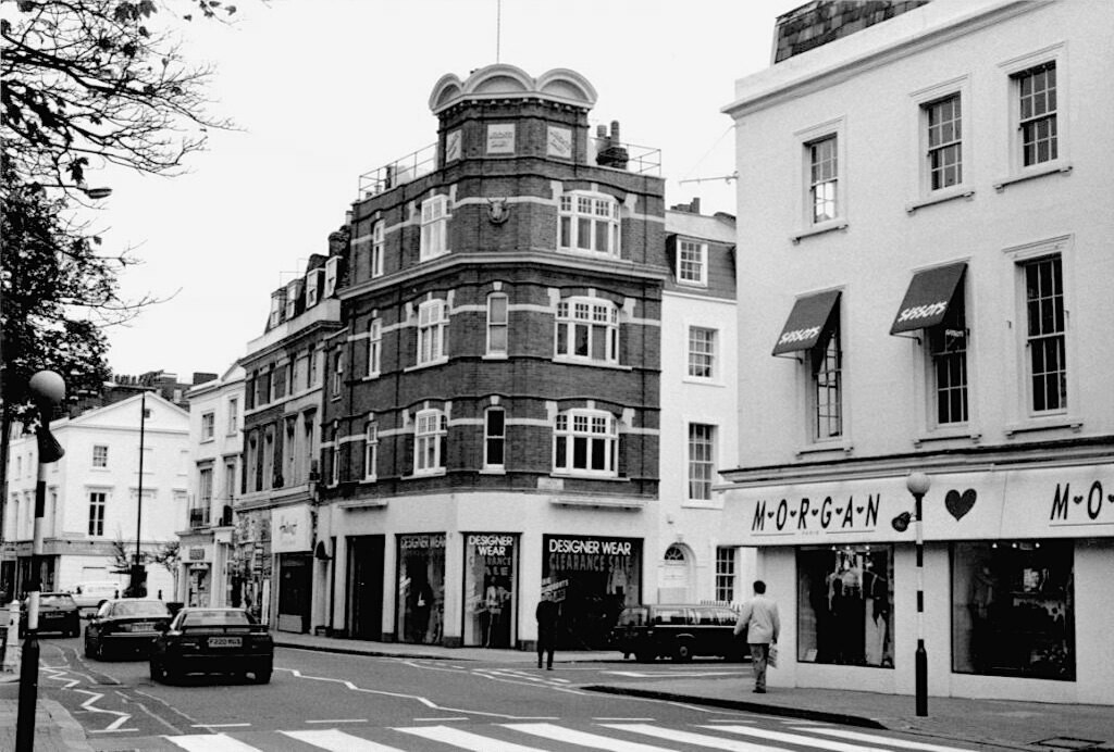 King’s Road - corner of Smith Street looking east. Wright’s dairy