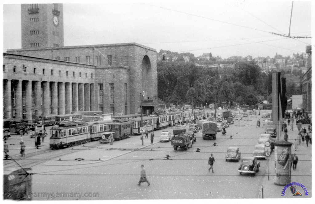 Stuttgart Hauptbahnhof (main train station), 1950s