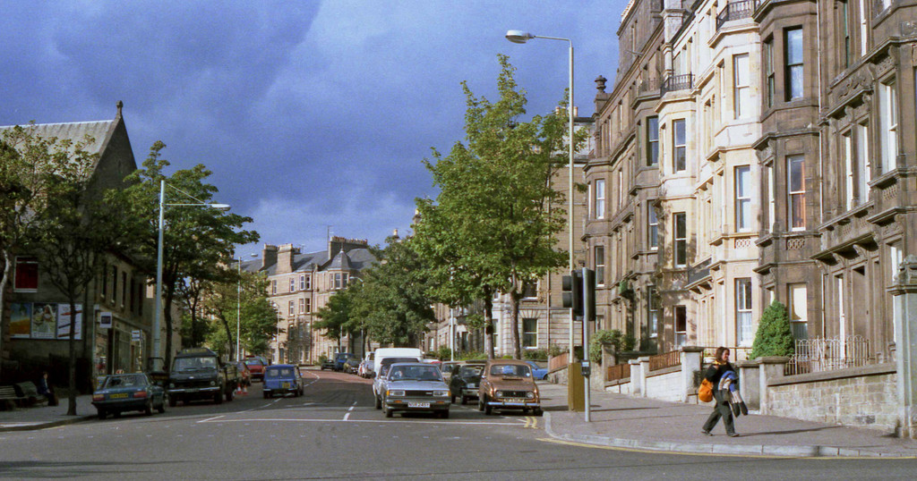 Dundee. Looking up Blackness Avenue from the Sinderins
