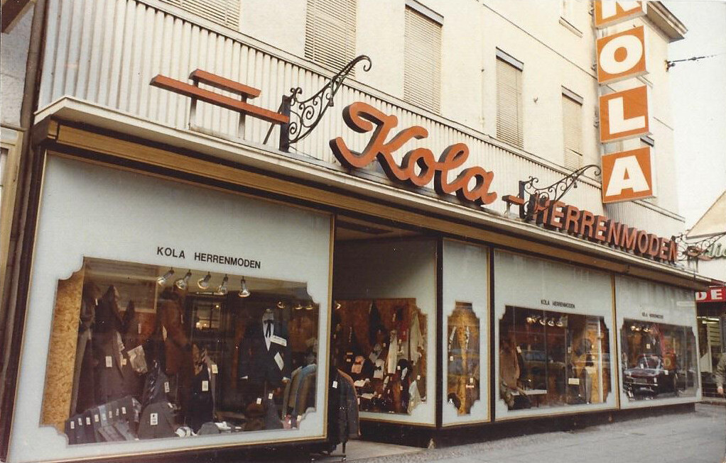 Ladenlokal von Kola Herrenmoden in der Breiten Straße