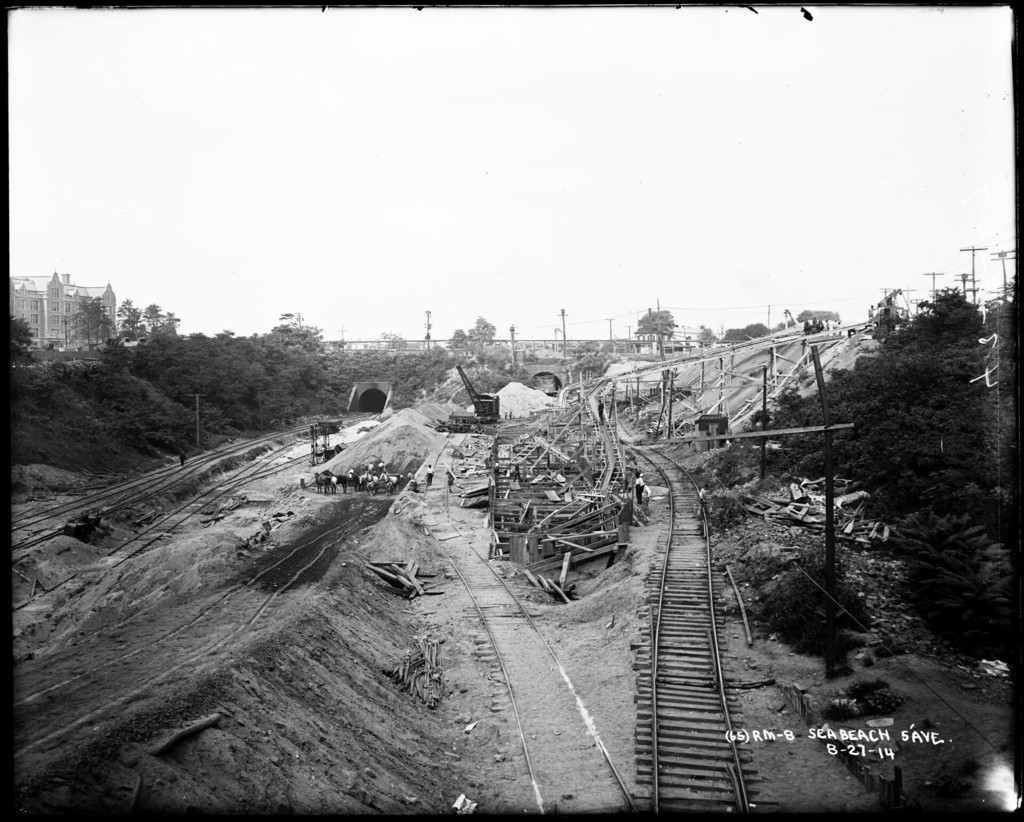 Sea Beach Line and Long Island Railroad at 5th Avenue