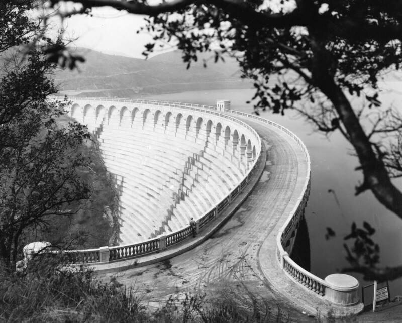 Mulholland Dam and Hollywood Reservoir
