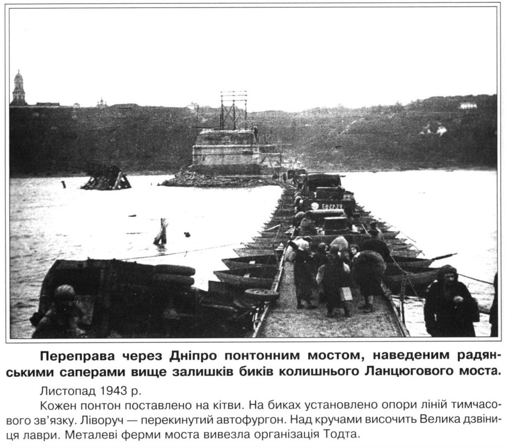 Переправа через Дніпро радянськими військами
