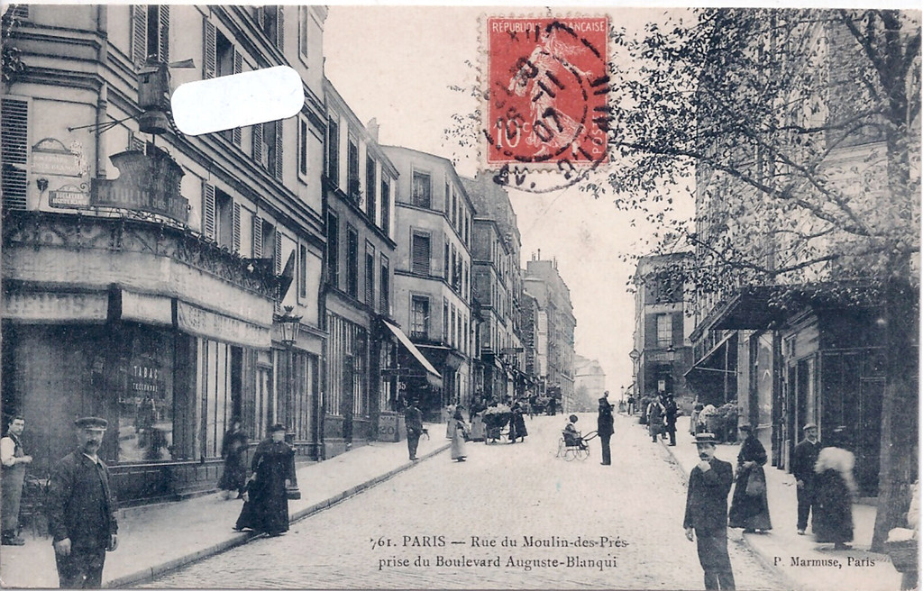 Rue du Moulin des Prés prise du Boulevard Auguste Blanqui
