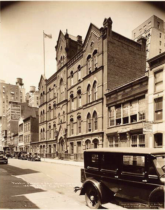 125 West 54th Street, north side between 6th and 7th Avenues, showing the P.S. 69