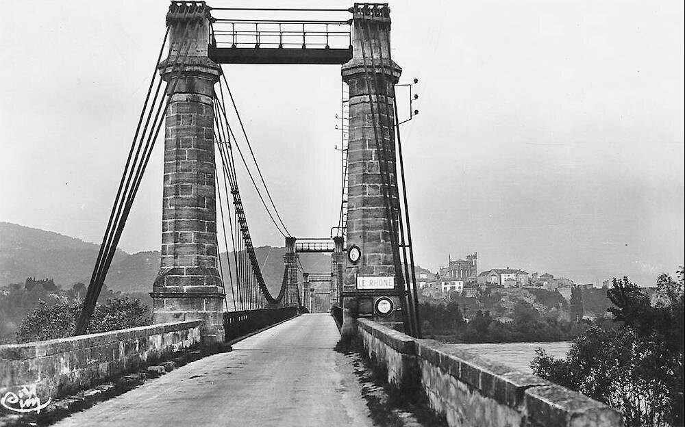 Pont suspendu de Viviers