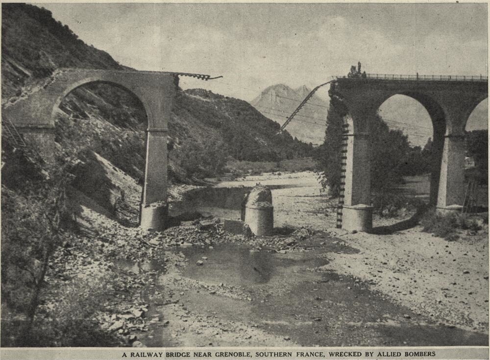 Un pont de chemin de fer près de Grenoble