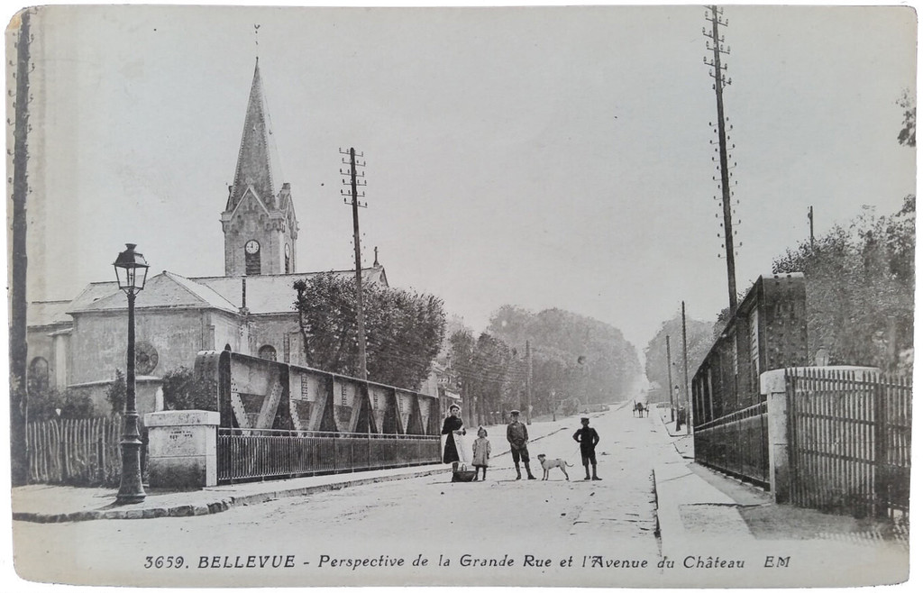 Bellevue. La Grande Rue et l'Avenue du Château