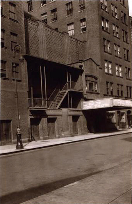 53rd St. west of Broadway CBS Radio Theatre 7-20-1942