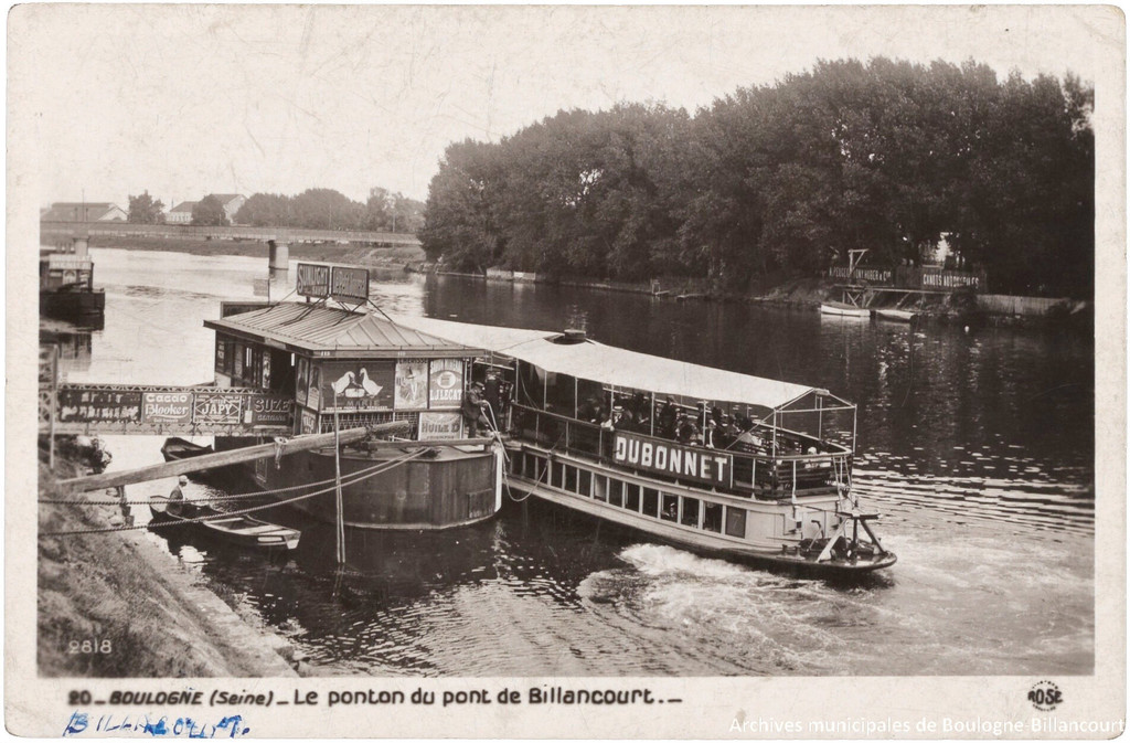 Le ponton du Pont de Billancourt