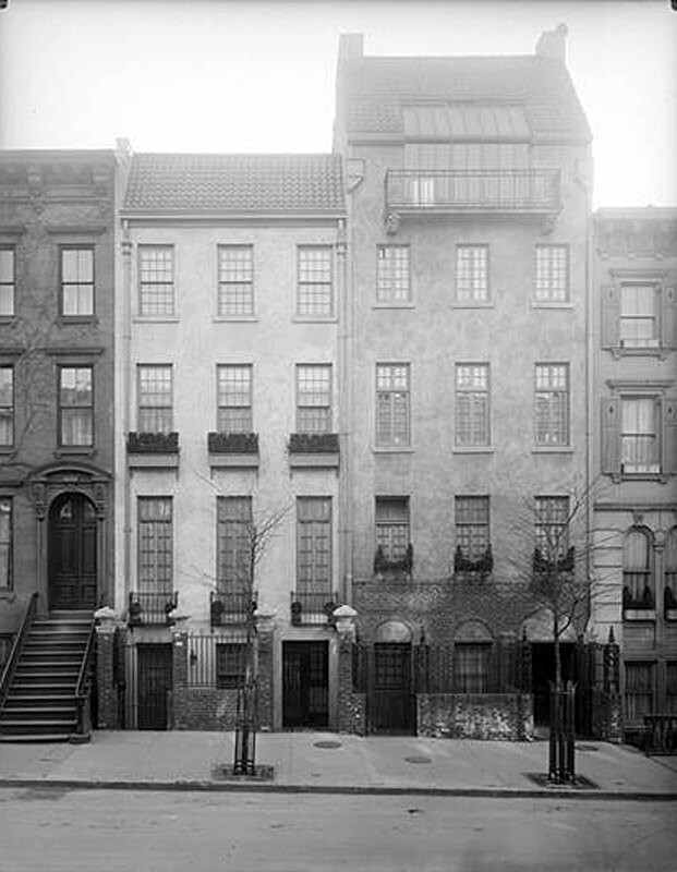 164-166 East 63rd Street. Dr. George Draper residence (164) and J.J. Magee residence (166).