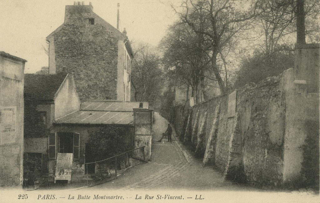 La Butte Montmartre. La Rue St-Vincent