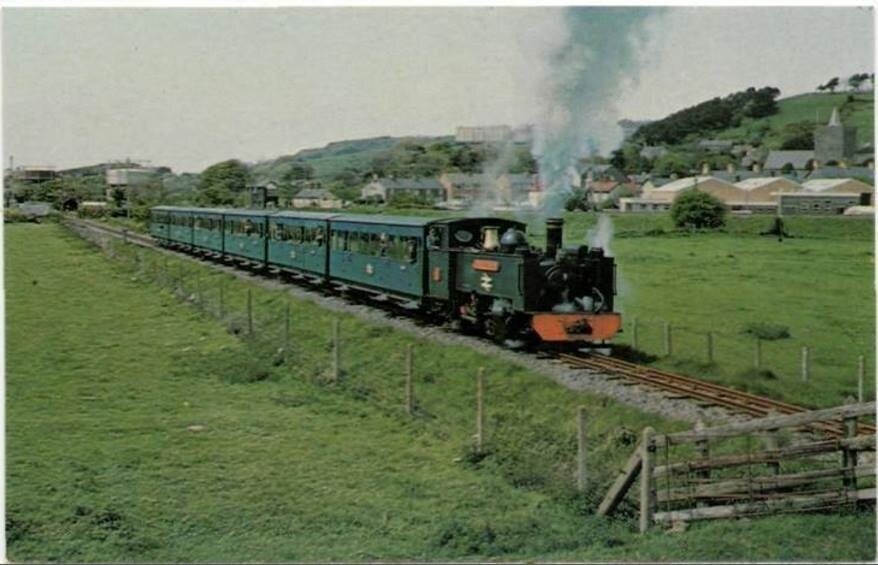 Steam Train Passing Llanbadarn