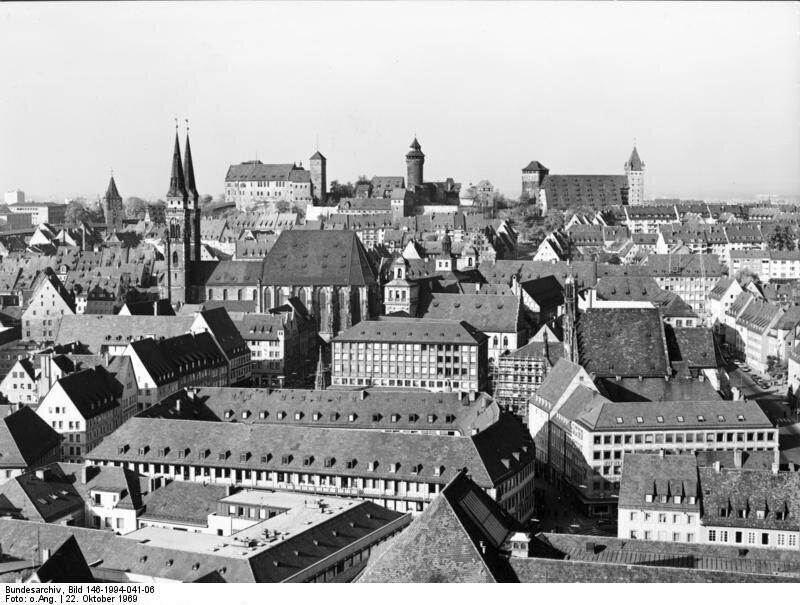 Nürnberg. Altstadt mit Kaiserburg