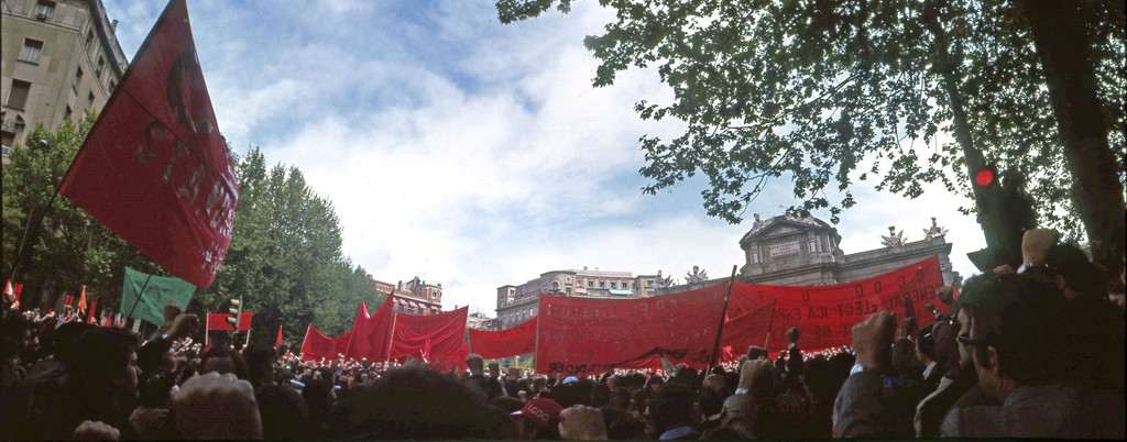 Manifestación del 1º de Mayo en la Plaza de la Independencia