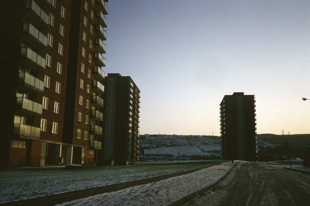 View of 15-storey blocks in Foxbar development