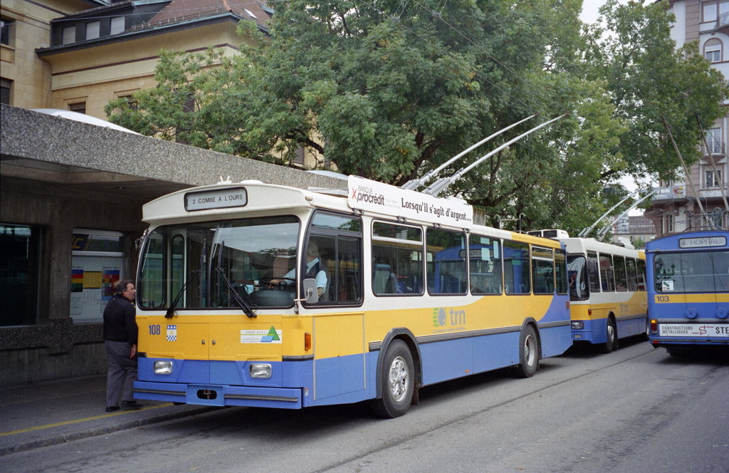 La Chaux-de-Fonds. Trolleybus Nr.108