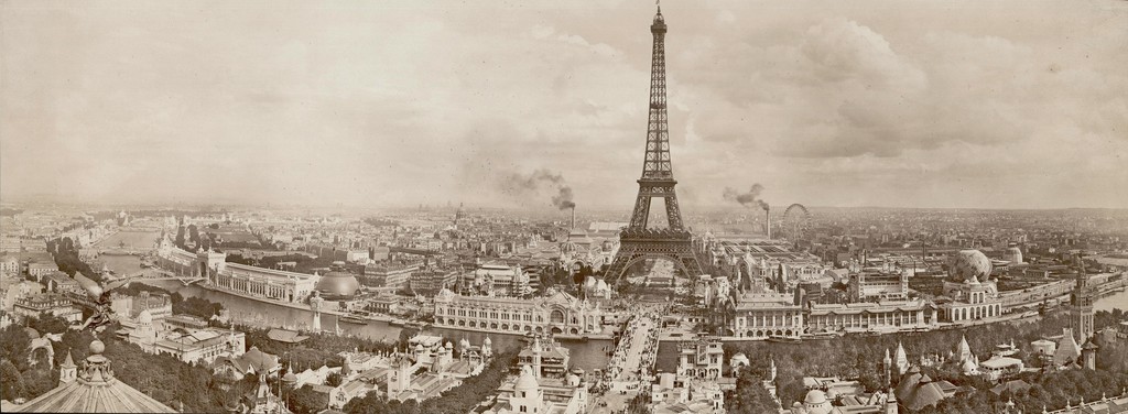 Exposition Universelle de 1900. Exposition universelle de 1900. Vue panoramique sur la Seine depuis le Trocadéro