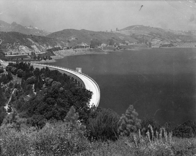 Mulholland Dam and Hollywood Reservoir