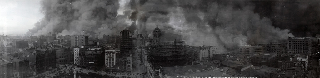 The Burning of San Francisco, April 18, view from St. Francis Hotel