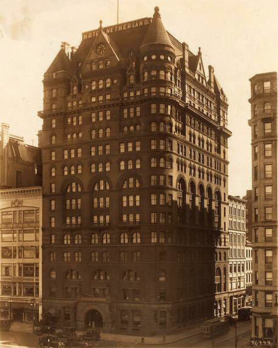 Hotel Netherland, Fifth Avenue at N.E. corner of 59th Street.