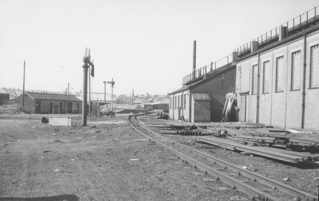 View of the rail yard
