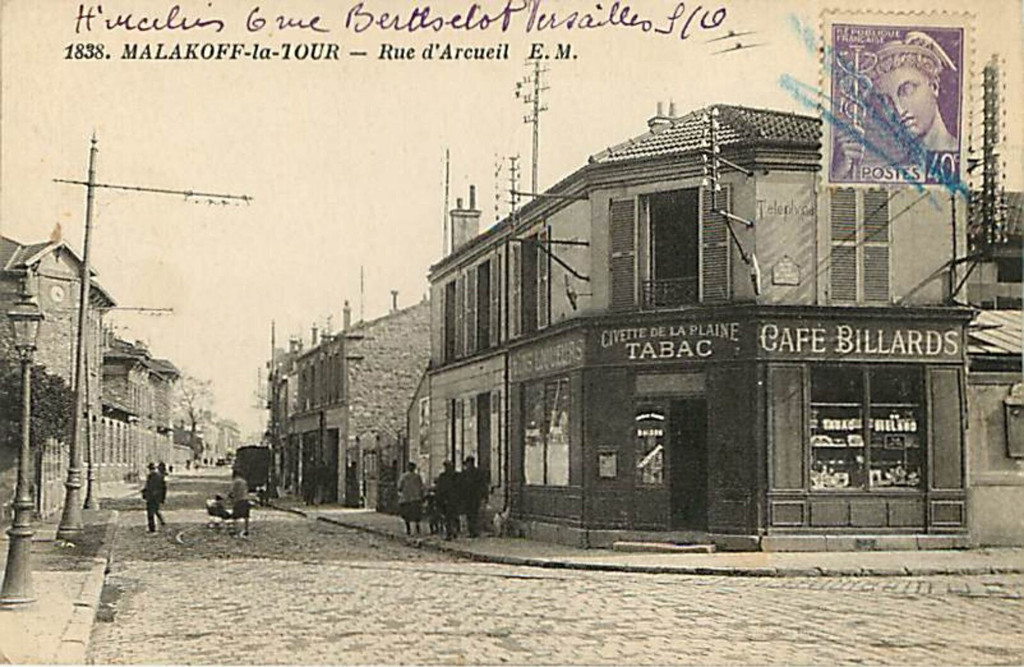 Rue d'Arcueil. Café Billards