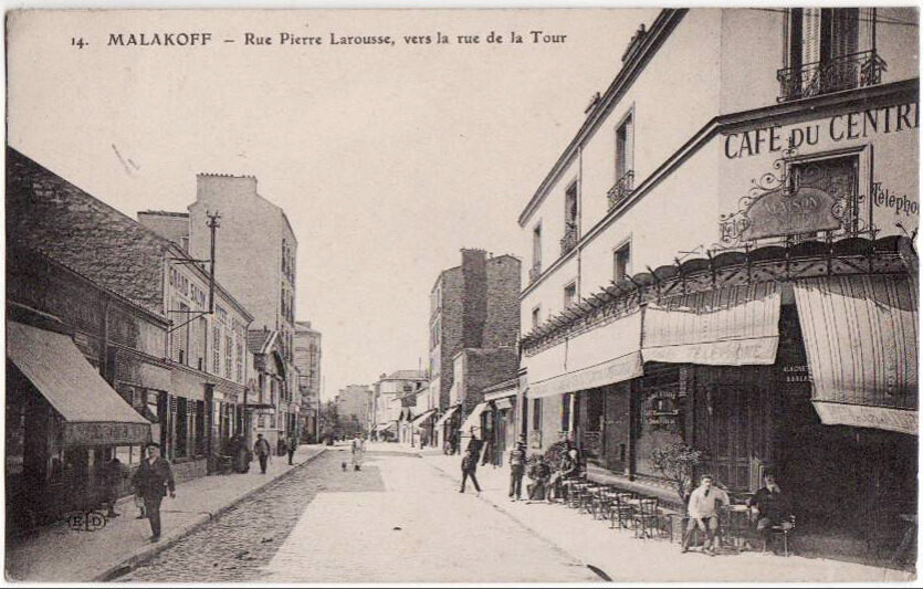 Rue Pierre Larousse, vers la rue de Tour