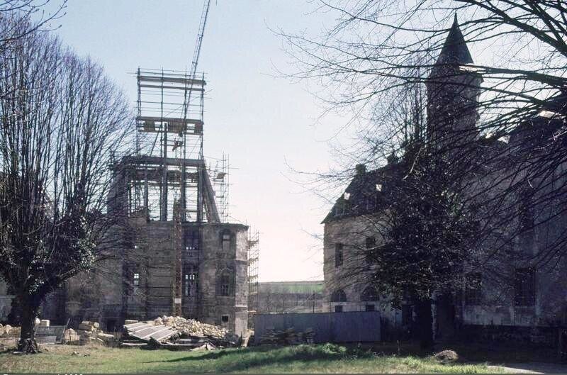 Château de Gaillon. Pavillon d'entrée en cours de restauration