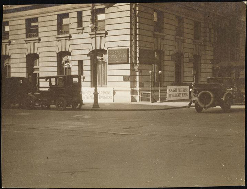 Street Scenes, etc. Showing Displays of Liberty Loan Posters during World War I