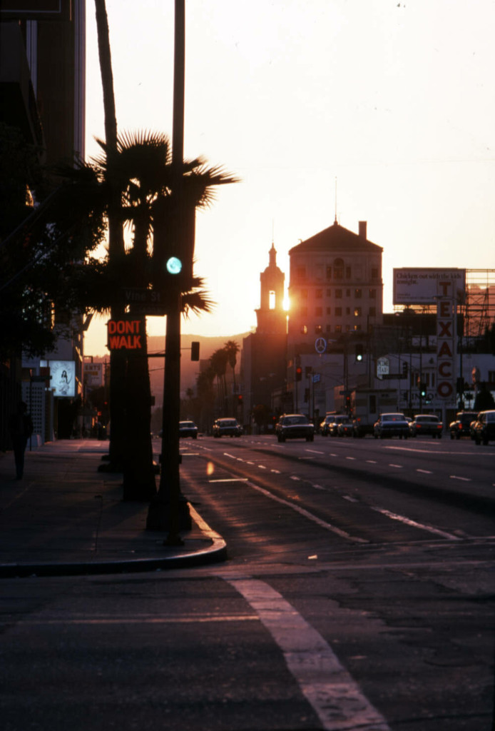 Sunset Boulevard during sunset