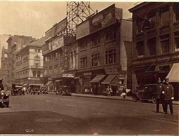 Madison Avenue, east side, north from 58th Street, showing Plaza Theatre