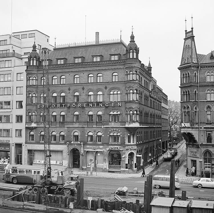 Exportföreningens hus samt del av Park hotell på Vasagatan
