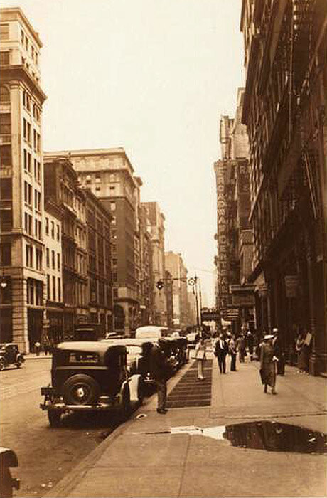 Broadway, south from and including West 3rd Street. The Broadway Central Hotel, Nos. 667-677