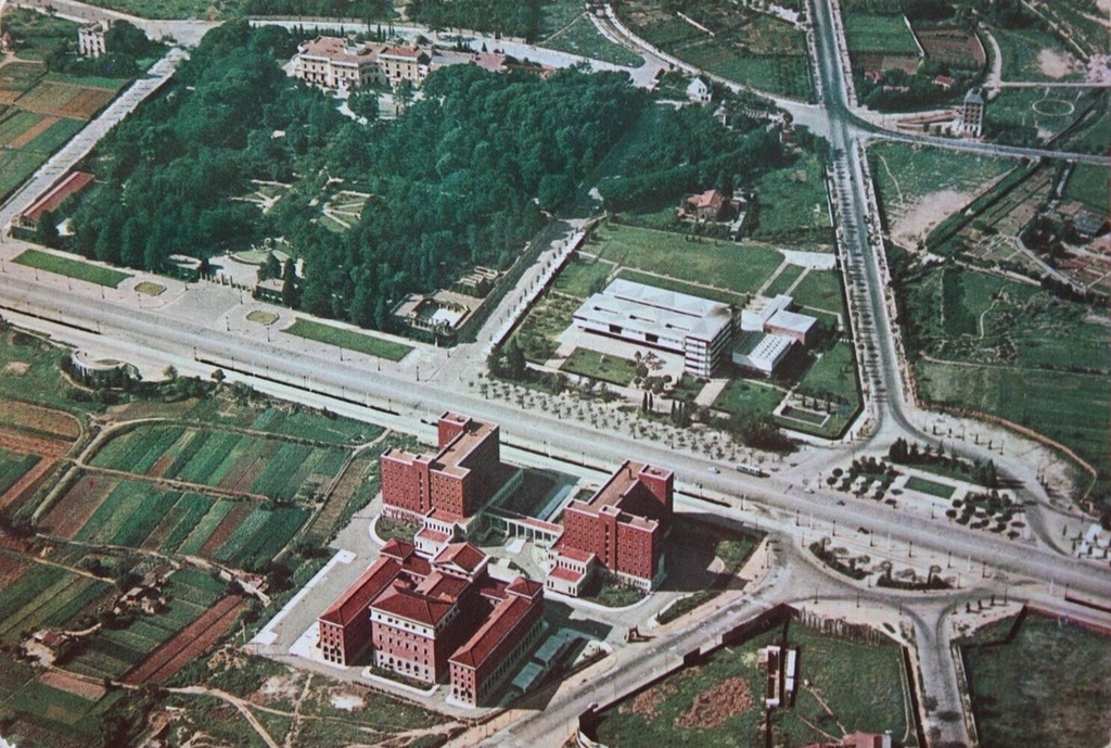 Ciudad Universitaria y Palacio de Pedralbes. Vista aérea