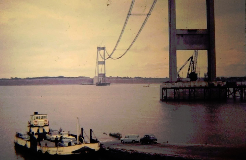 The old ferry service while the bridge was being built