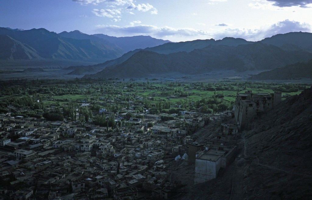 Aerial view of Leh