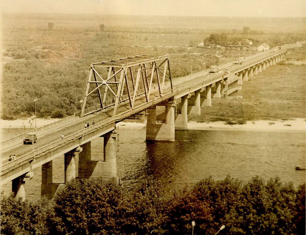 Мозырь. Вид на мост через Припять