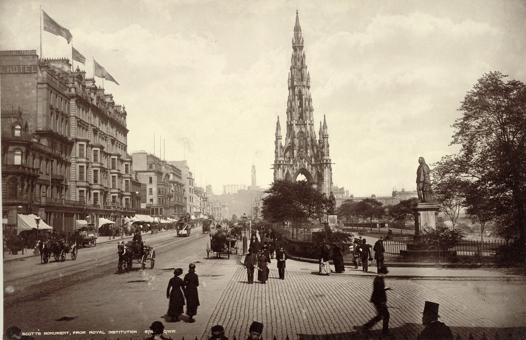 Scott Monument, from the Royal Institution