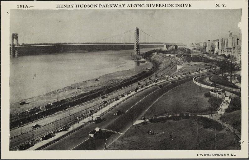 Henry Hudson Parkway along Riverside Drive.