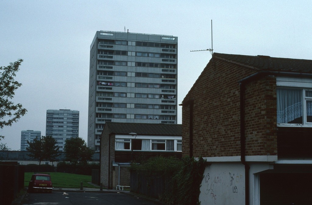 Birmingham. View of 13-storey blocks on Manby Road/Park Lane
