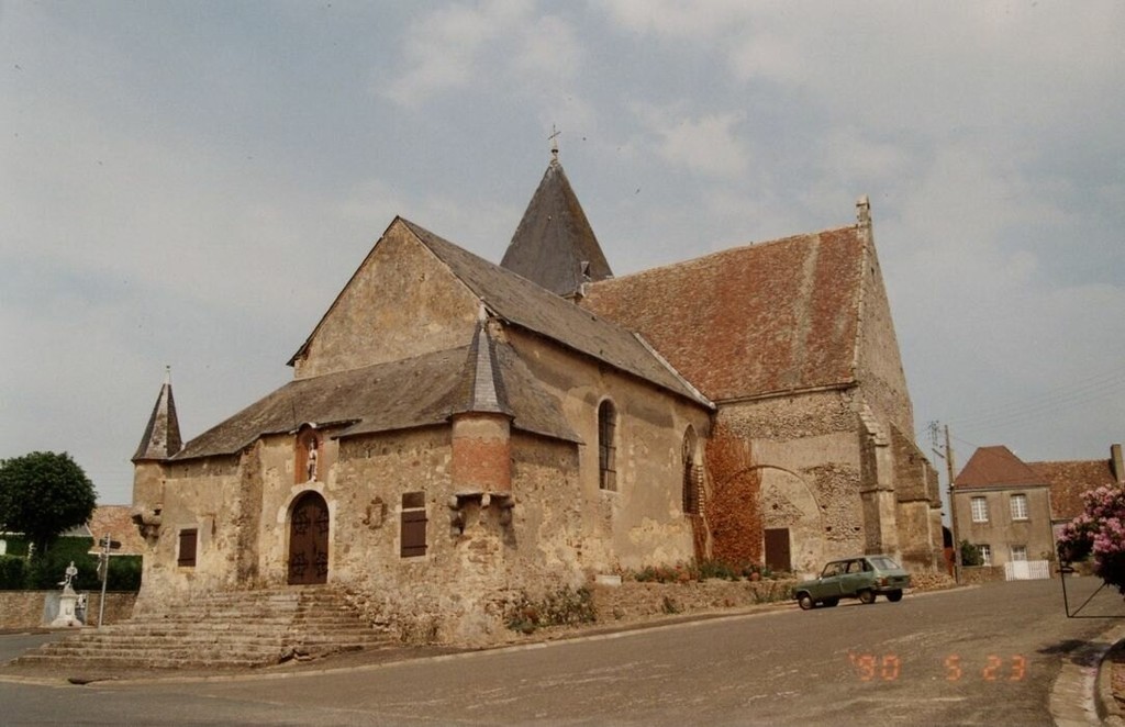 Saint-Georges-du-Rosay. Église Saint-Georges. Ensemble sud-ouest