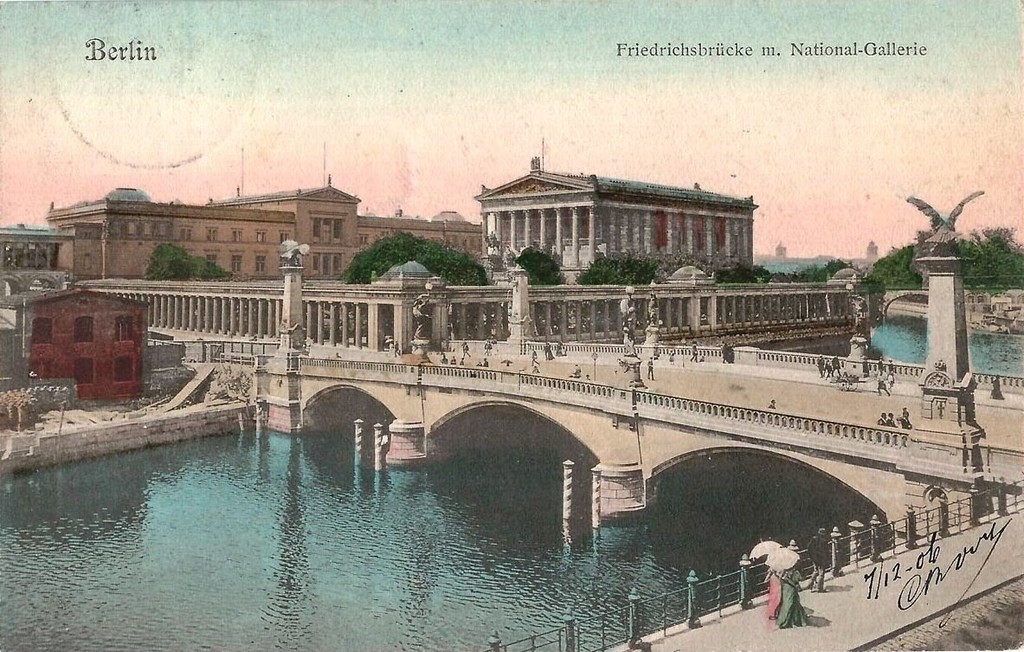 Die Nationalgalerie. Die Friedrichsbrücke