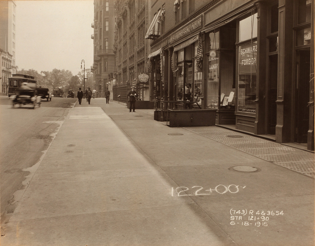Seventh Avenue, east side, north from west 57th Street