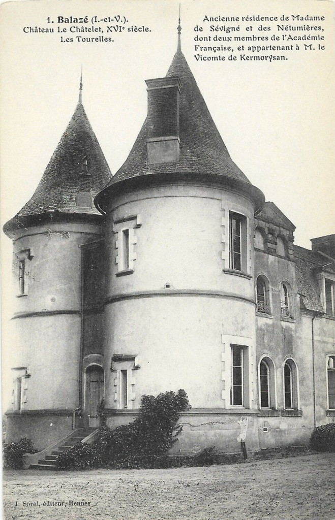 Château du Châtelet à Balazé. Les Tourelles