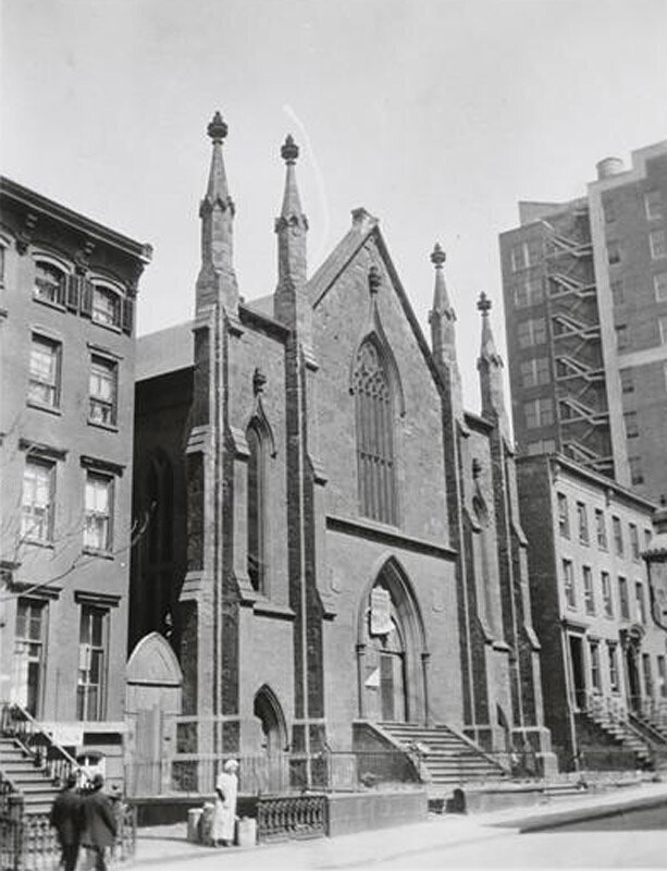 West 25th Street, north side, view of Bethel Chapel
