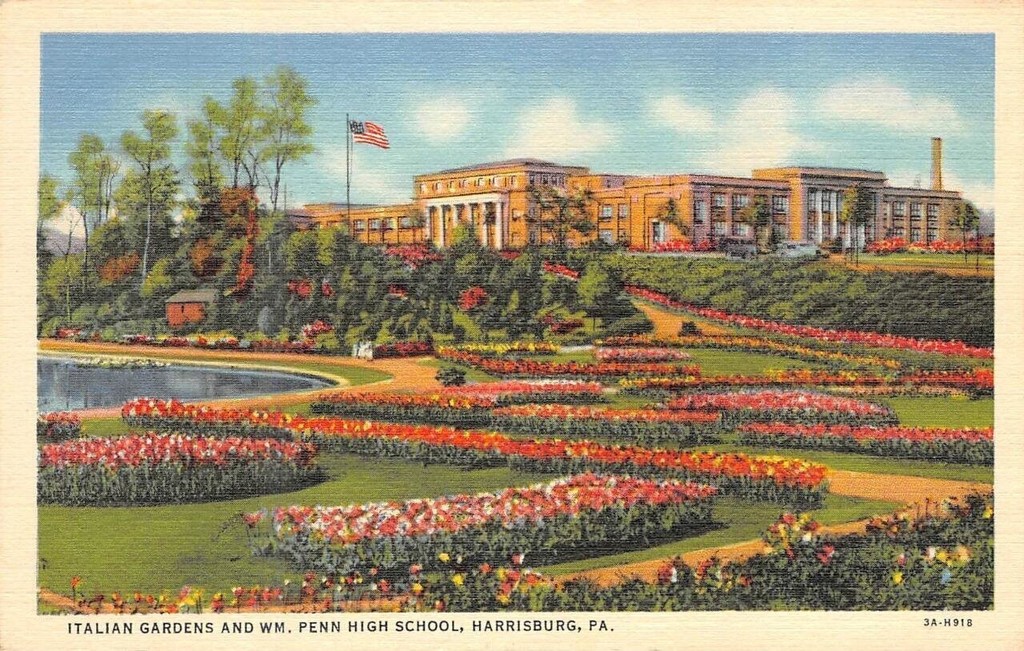 Italian Gardens and Wm. Penn High School