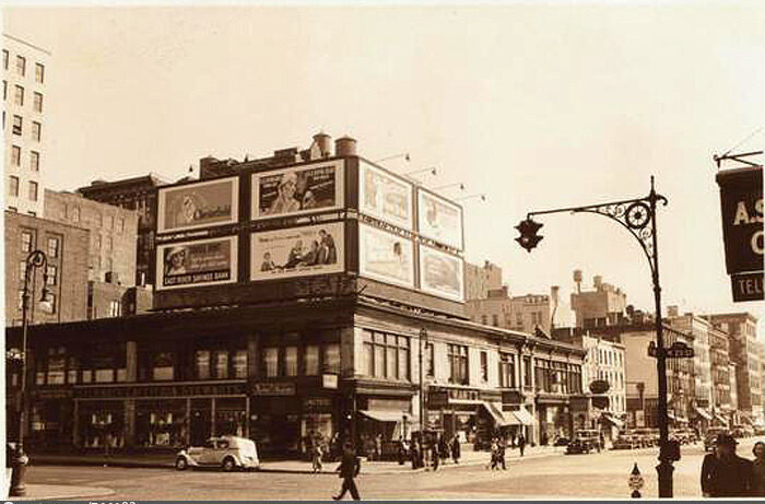 Seventh Avenue, east side, south from W. 23rd to 21st Streets